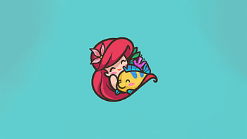 The Little Mermaid Movie Minimal , the-little-mermaid-2023, the-little-mermaid, 2023-movies, animated-movies, ariel, mermaid, minimalism, minimalist, dribbble HD wallpaper