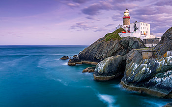 Lighthouse, sea, architecture, ocean HD wallpaper