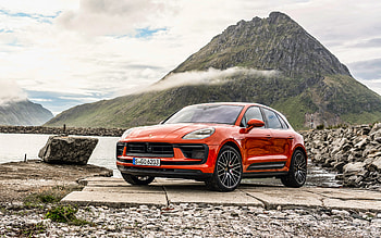 Porsche Macan S, , offroad, 2021 cars, 95B, Red Macan, 2021 Porsche Macan S, german cars, Porsche HD wallpaper
