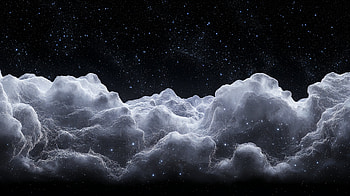 Stunning OLED Cloudscape, oled, cloud, Night Sky, Stars, scenic HD wallpaper