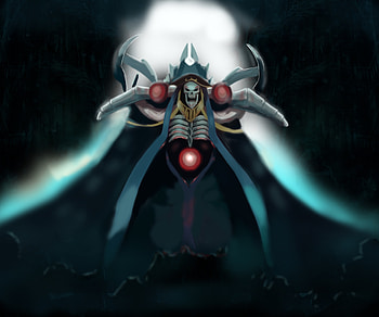 Artwork, Ainz Ooal Gown, king, anime HD wallpaper