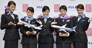 All Nippon Airways, Project with AKB48, Boosting travel in Asia, Collaboration HD wallpaper