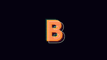 B Alphabet Logo , logo, alphabet, dark, black HD wallpaper