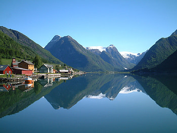 SOMEWHERE IN NORWAY, gorgeous, beautiful, placid, lake HD wallpaper