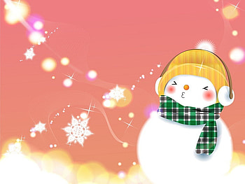 Sweet snowman, snowman, holiday, snow, new year HD wallpaper