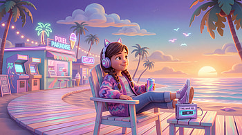 Chillwave Sunset — Beach Vibes, Heads, Pier HD wallpaper