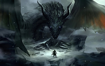 Dragon Reunion With Master , dragon, artist, artwork, digital-art, deviantart HD wallpaper