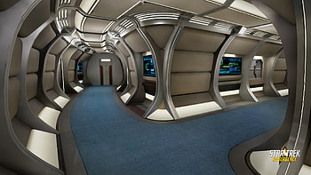 Star Trek: Resurgence - Sci-Fi Spaceship Corridor, video game, Star Trek: Resurgence HD wallpaper