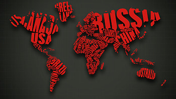 Red world map, Striking visual contrast, Bold and vibrant, Attention-grabbing backgrounds HD wallpaper