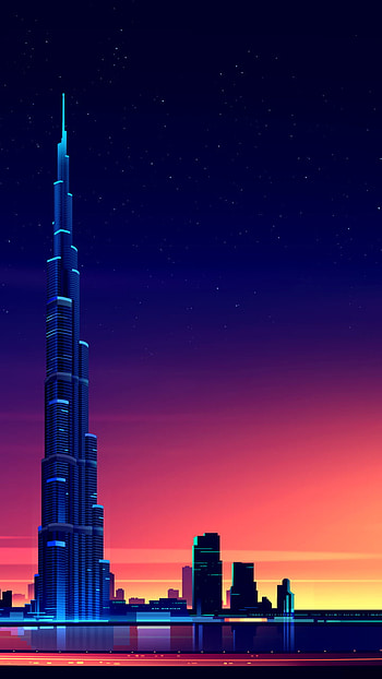 cityscape, skyscraper, man made, Burj Khalifa HD phone wallpaper