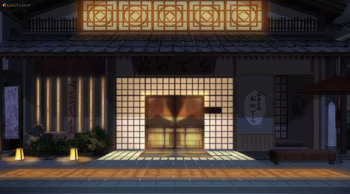 N: Sweet Shop, night, sweet, japanese, scene, japan, house, beautiful, oriental, beauty, nice, nisekoi, anime, pretty, light, building, lovely HD wallpaper