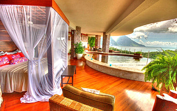 Its the time for Relax, paradise, pool, nature, mountains, splendor, resort HD wallpaper