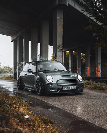 Cars, Lights, Car, Front View, Headlights, Mini Clubman HD phone wallpaper
