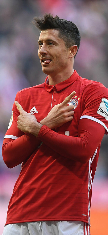 Robert Lewandowski, Bayern Munich, Hamburg HD phone wallpaper