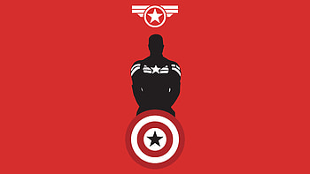 Captain America Minimal , captain-america, superheroes, minimalism, minimalist, artist, artwork, digital-art HD wallpaper