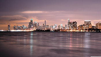 Chicago skyline, , Urban landscape, Panoramic view HD wallpaper