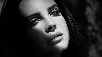 Lana Del Rey's monochrome music , Moody aesthetic, Artistic composition, Mysterious allure HD wallpaper