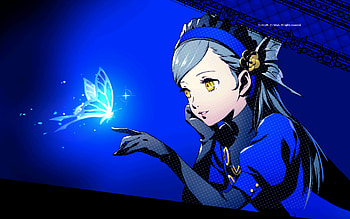 Persona 5: Blue Butterfly —, video game, Persona, Persona 5, blue HD wallpaper