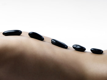 Form, black, body, human, stones, female HD wallpaper