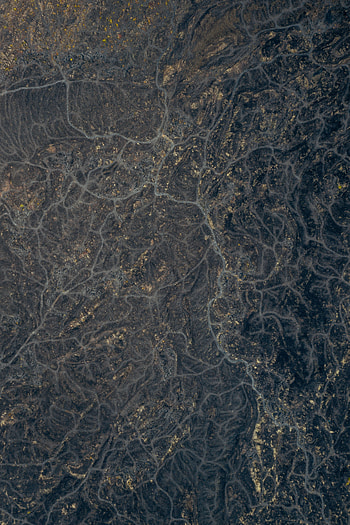 Nature, Mountains, View From Above, Relief, Bali, Volcano, Lava Fields HD phone wallpaper