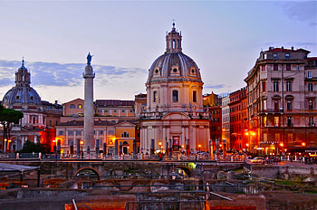 Rome skyline, , Background , High-resolution HD wallpaper