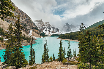 Landscape, Nature, Mountains, Lake, Shore, Bank, Forest, Valley HD wallpaper
