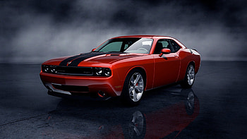 Dodge-challenger, black, muscle, car, red, dodge, challenger, race HD wallpaper