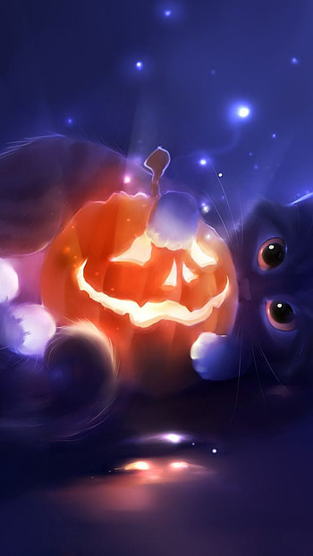 Kitty halloween, , halloween HD phone wallpaper