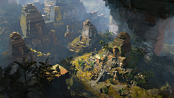The Lost Sky Temple — Fantasy, fantasy, temple HD wallpaper