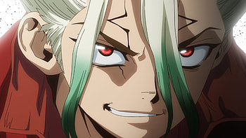 Dr. Stone — Senku's Defiant Grin, Anime, Dr. Stone, Senku Ishigami HD wallpaper