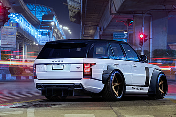Range Rover Art, range-rover, cars, white, artist, artwork HD wallpaper