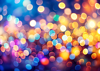 colorful bokeh, bokeh, city night, Abstract, colorful HD wallpaper