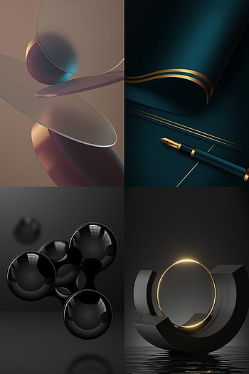 Black, gold HD phone wallpaper