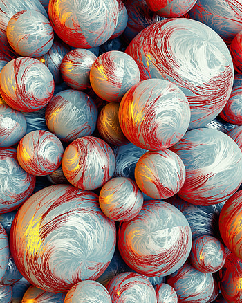 3D, Balls, Volume, Sphere, Spheres HD phone wallpaper