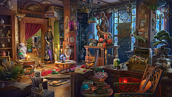 Mysterious house, fantasy, house, abgames, ab games, stuff, interior HD wallpaper
