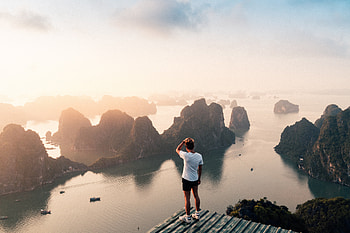 Standing At Height Looking , graphy, landscape HD wallpaper
