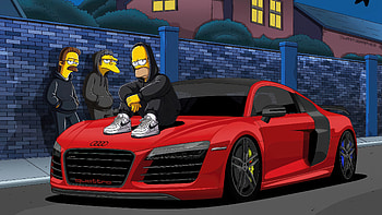The Simpsons - Homer, Moe & Ned's Midnight Ride, TV Show, The Simpsons, Homer Simpson, Moe Szyslak, Ned Flanders HD wallpaper