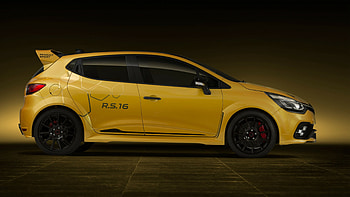 Renault Clio RS 16, Yellow hot hatch HD wallpaper