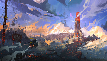 Rabbits Carrotland Science Fiction, artist, artwork, digital-art, science-fiction, deviantart HD wallpaper