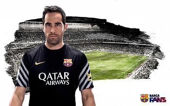 Claudio Bravo, soccer, sports, football, fc-barcelona, fcb, fc-barcelona-team HD wallpaper