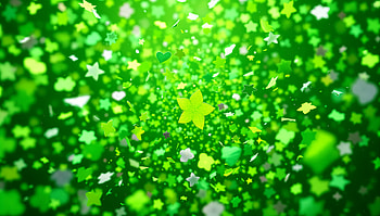 Vibrant Green Confetti - Ultra, confetti, green, Stars, foliage, Abstract, abstract green HD wallpaper