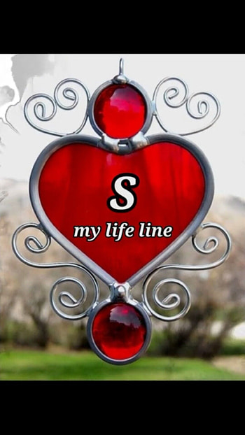 S Letter, Red Heart, life line HD phone wallpaper