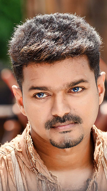 Thalapathy Vijay, Blue Eyes, vijay thalapathy HD phone wallpaper