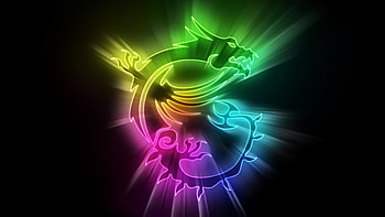 MSI - , MSI Background on Bat, Blue MSI HD wallpaper
