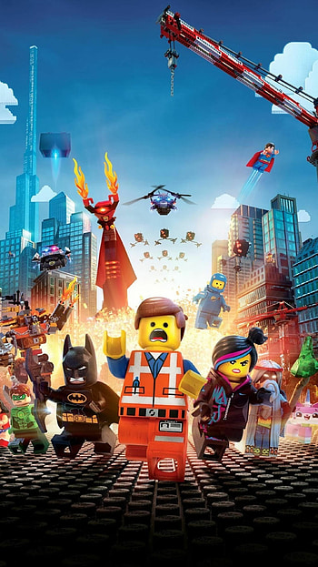 The Lego Movie , Iconic characters, Adventure-filled scenes, Movie-inspired designs HD phone wallpaper