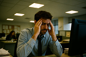 Workplace Stress Ultra – Overwhelmed Office Moment, office, work, computer HD wallpaper