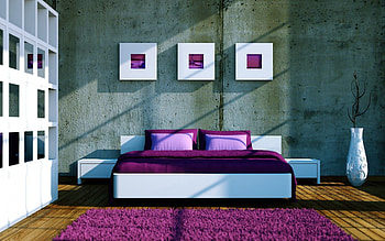 Miscellanea, Miscellaneous, Vase, Bed, Pillows, Cushions, Shelves, Mat, Rug HD wallpaper