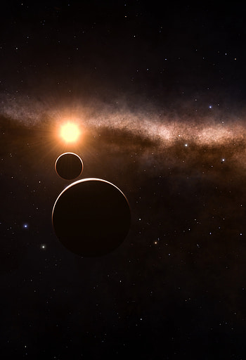 Planets, Universe, Stars, Shining, Dark HD phone wallpaper