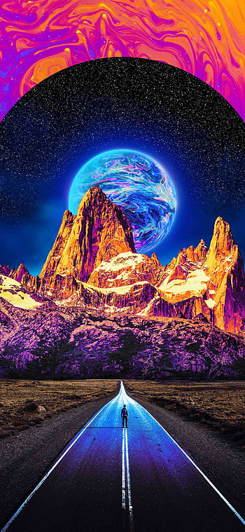 The Space, world, blue HD phone wallpaper