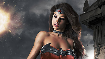 Wonder Woman Cute Cosplay, wonder-woman, superheroes, artist, cosplay, digital-art, deviantart HD wallpaper